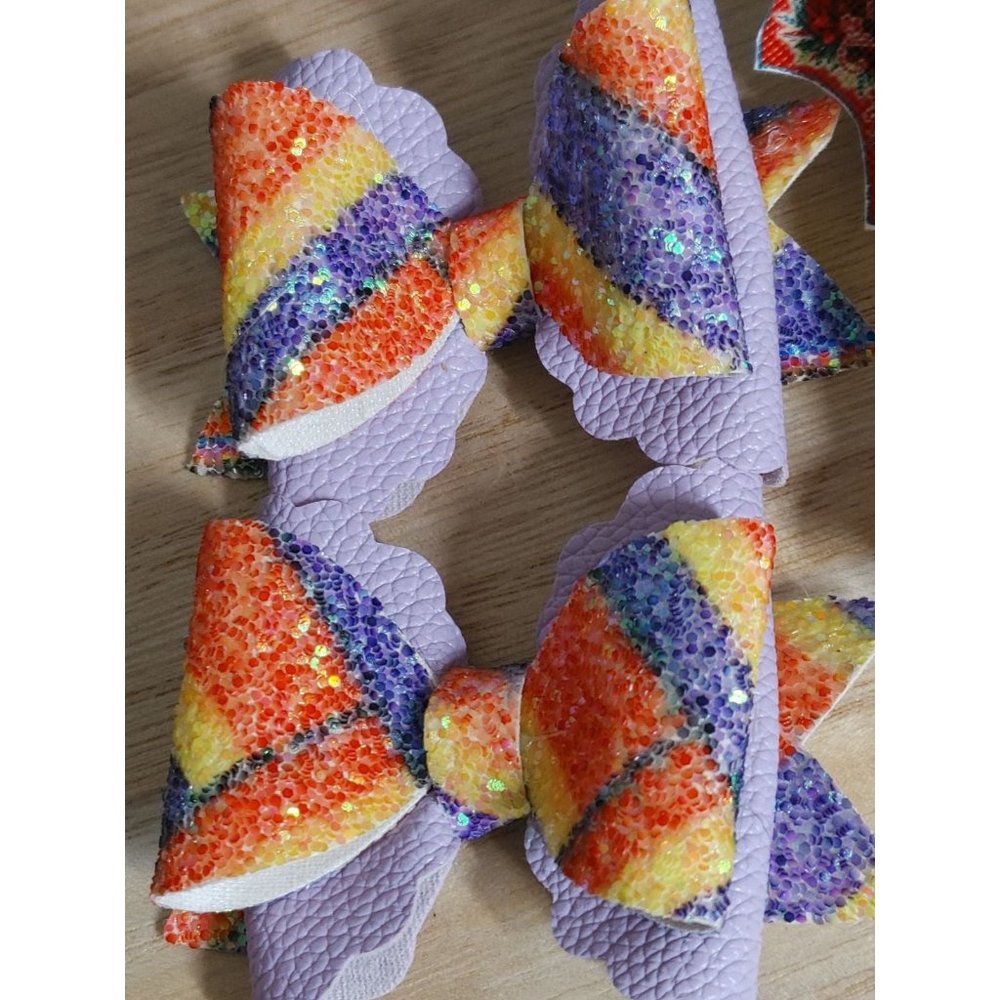 Set of Two Handmade bows for hair